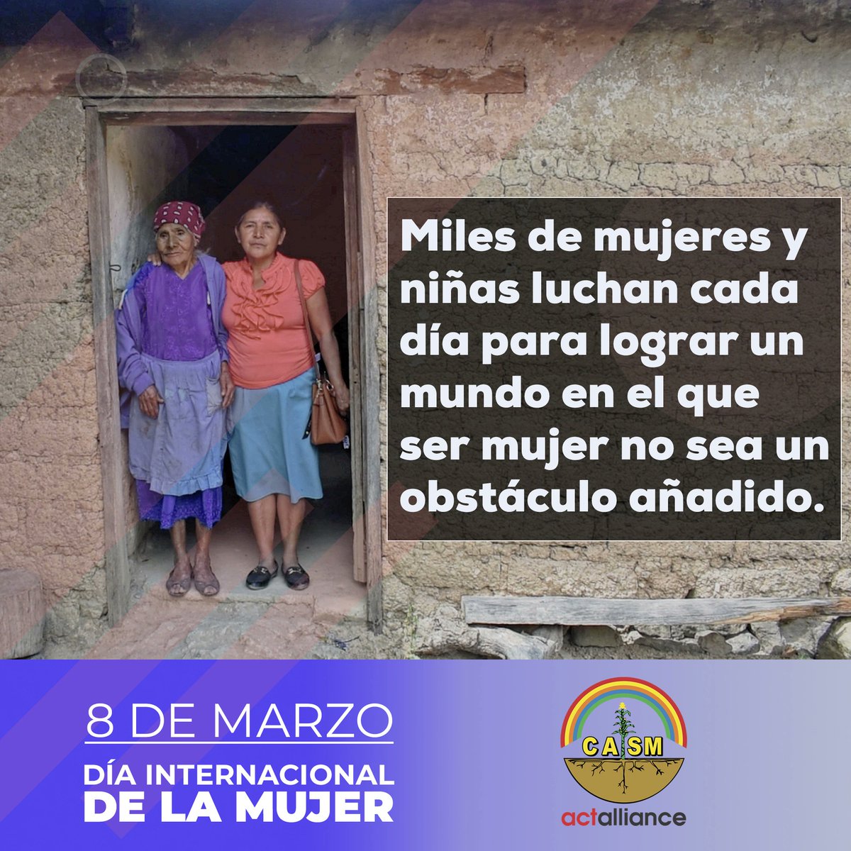 Se acerca el 8 de Marzo, día Internacional de la Mujer.

Miles de mujeres y niñas desde diferentes espacios luchan cada día por la reinvindicación y dignificación de sus derechos. 

#SomosCasm 
#Honduras