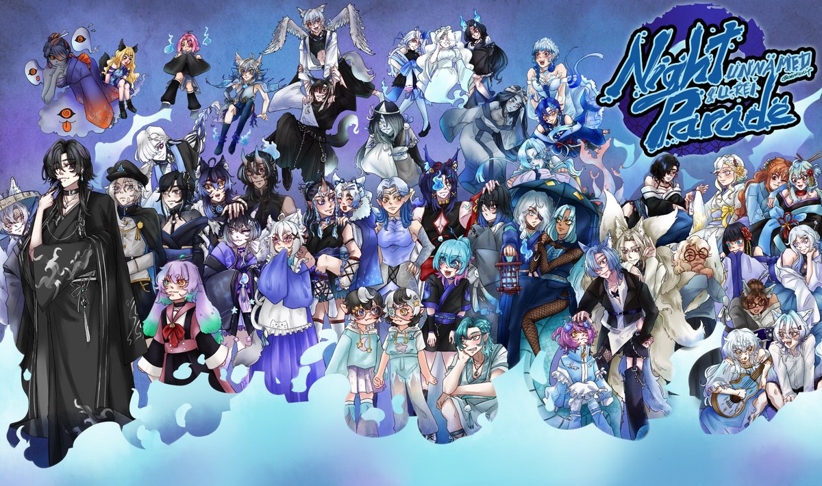 Centeru_P's tweet photo. 🏮👹Night Parade of  ̶1̶0̶0̶  46 Demons 👹🏮
Unnämed &amp; U-reisona

 #ur_ärt #U_rei_sona https://t.co/txyY0Sz1Bn