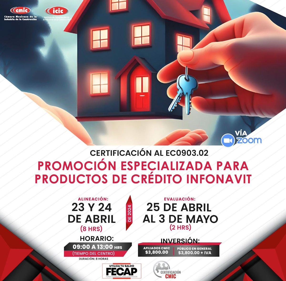 CMICHGO1's tweet photo. 🎓¡Certifícate con nosotros en #PromociónEspecializada para Productos de #CréditoInfonavit #EC0903.02
Reafirma tus conocimientos
📌Orientar sobre las opciones de crédito
📌Formalizar la obtención del crédito

📅 Alineación 23 #Abril
☎ 7711890698
📲 https://t.co/FaXuQUGkB3 https://t.co/gEWDmbUYaG