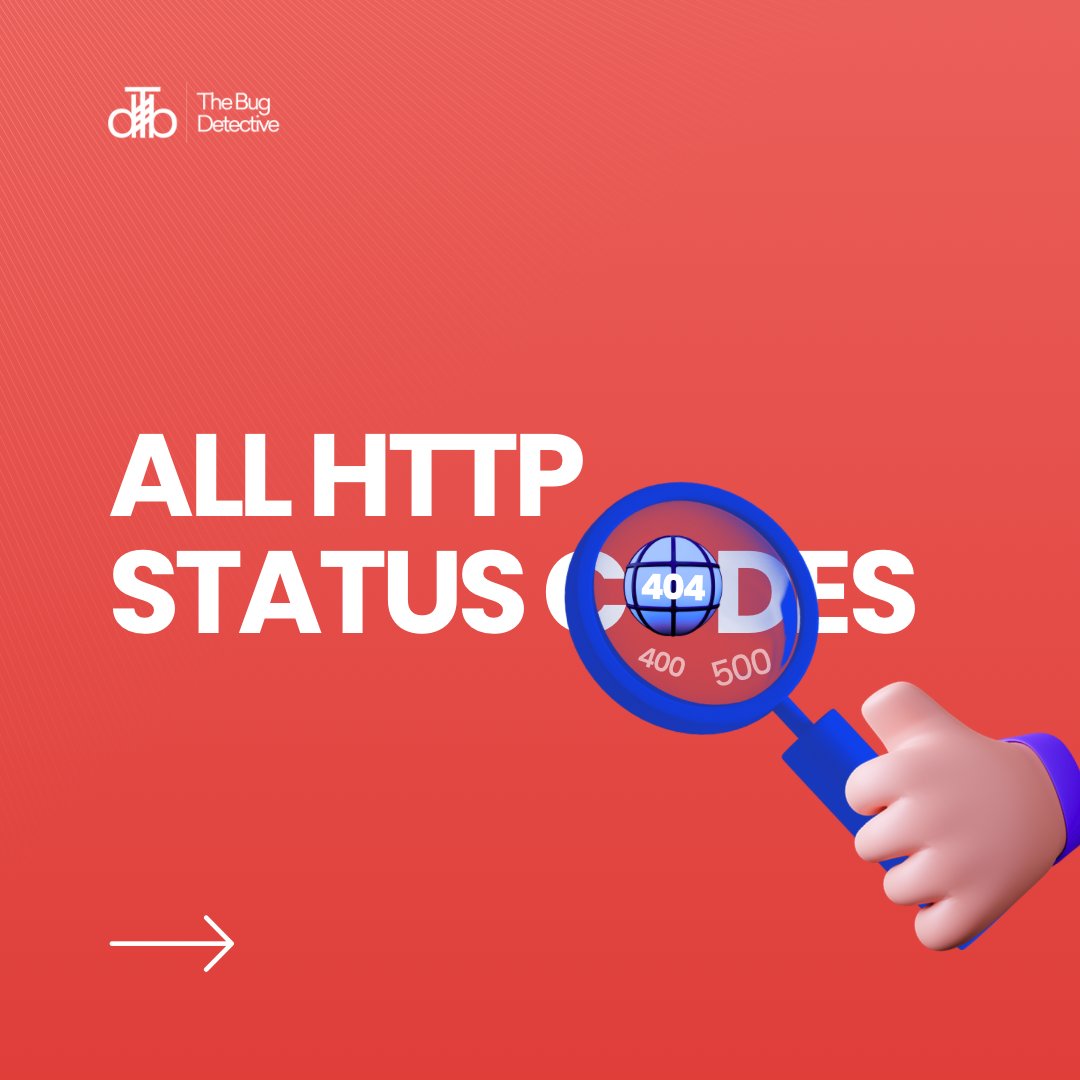 Thebugdetctive's tweet photo. Here are some HTTP status codes.
Don't forget to like, share and save for future purpose.

#softwaretesting #qualityassurance #apitesting #httpstatuscode #thebugdetective #tbdcommunity https://t.co/kUIOsU5fxq