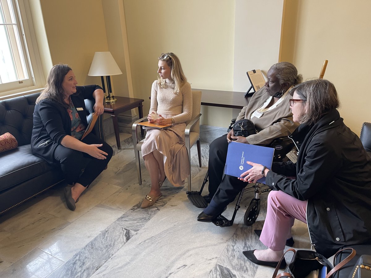 CleFoodBank's tweet photo. GCFB was on Capitol Hill this week with 200 fellow food bankers from across the country advocating for a food-secure Farm Bill! Thanks to officials and staff for meeting with us to discuss federal nutrition programs that help our neighbors facing hunger. #FoodBankFlyIn #FarmBill https://t.co/K6uMtdEl9z