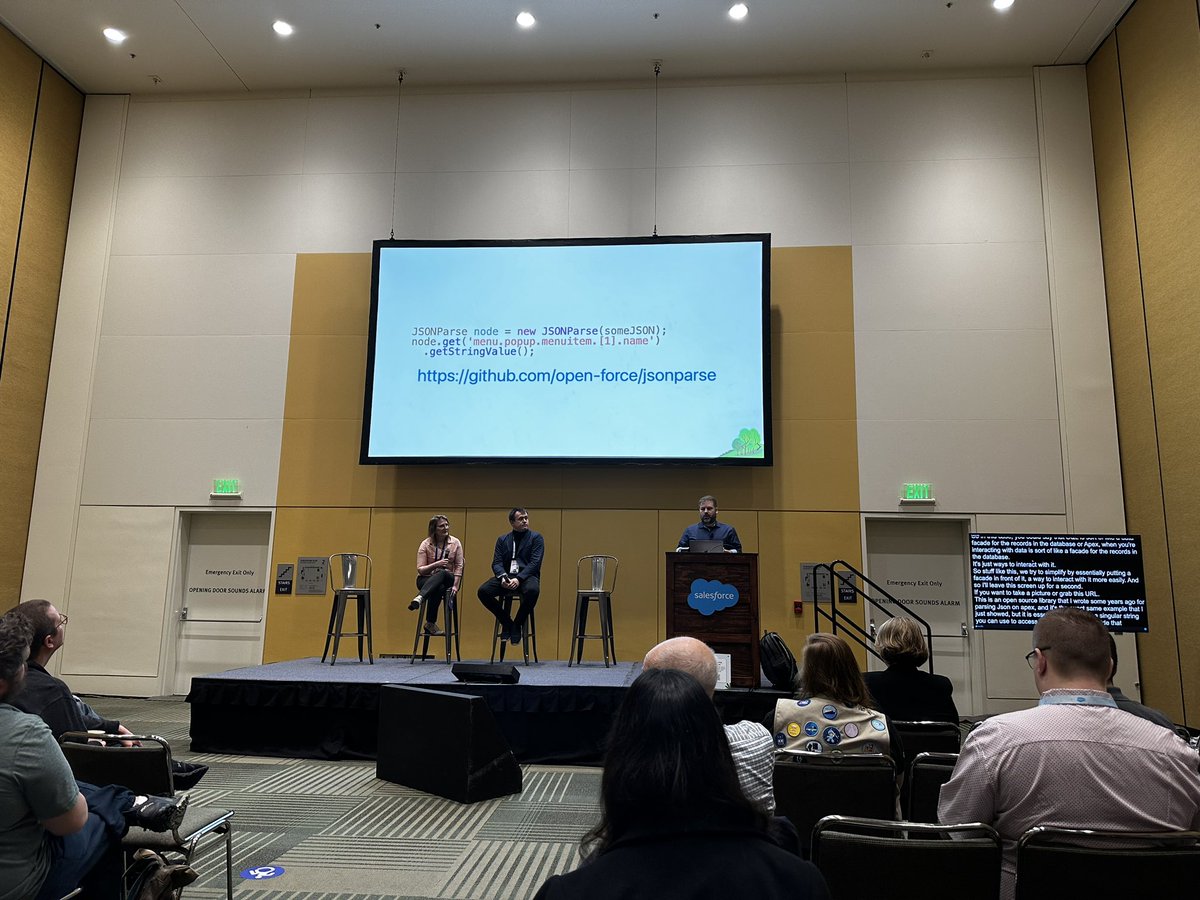 Hey @SalesforceDevs check out Chuck Lidell’s JSONParse Apex project new JSONParse(someJSON).get('menu.popup.menuitem.[1].name').getStringValue(); github.com/open-force/jso… #TDX24