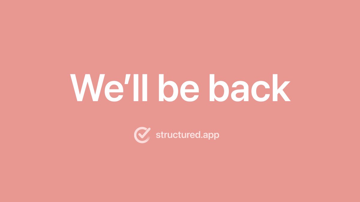Radio silence for a bit 🤫, but we've been busy crafting something ✨. Click the link to catch a sneak peak structured.app