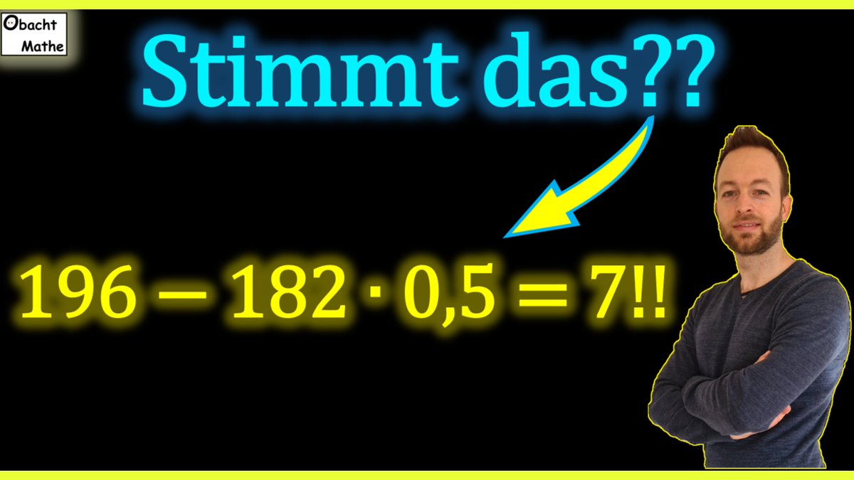 Die meisten liegen hier falsch, DU auch?

youtube.com/watch?v=MqGjVF…

#Mathe #brainteaser #Lernvideos #twitterlehrerzimmer #twitterkollegium #lehrerbildung #schule #flippedlearning #rätsel #bayernedu #mathelehrer #twlz #lehrer #matherätsel #quiz