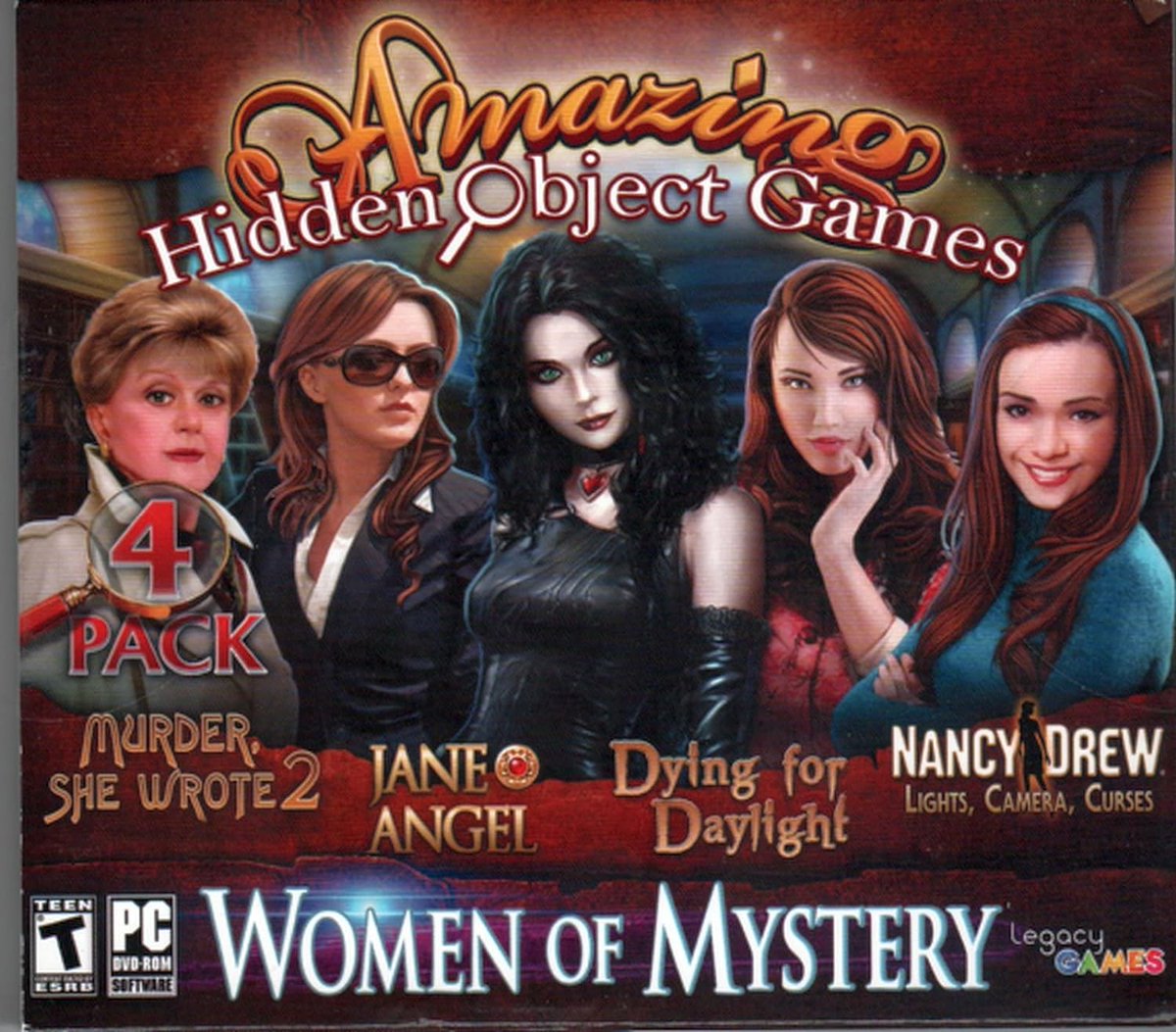 Women of Mystery: Amazing Hidden Object Games (4 Game Pack) PC - Murder, She Wrote 2: Return to Cabot Cove, Nancy Drew: Lights, Camera, Curses and More! Available Here: amazon.com/dp/B00IO29W0K?… #mystery #murdershewrote