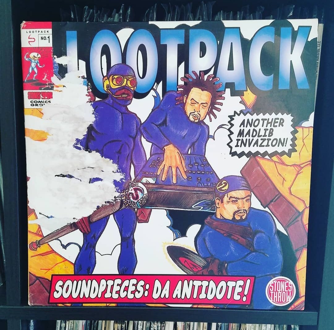 A 1999 release #Lootpack dropped this gem Soundpieces: Da Antidote on #StonesThrowRecords produced by @madlib