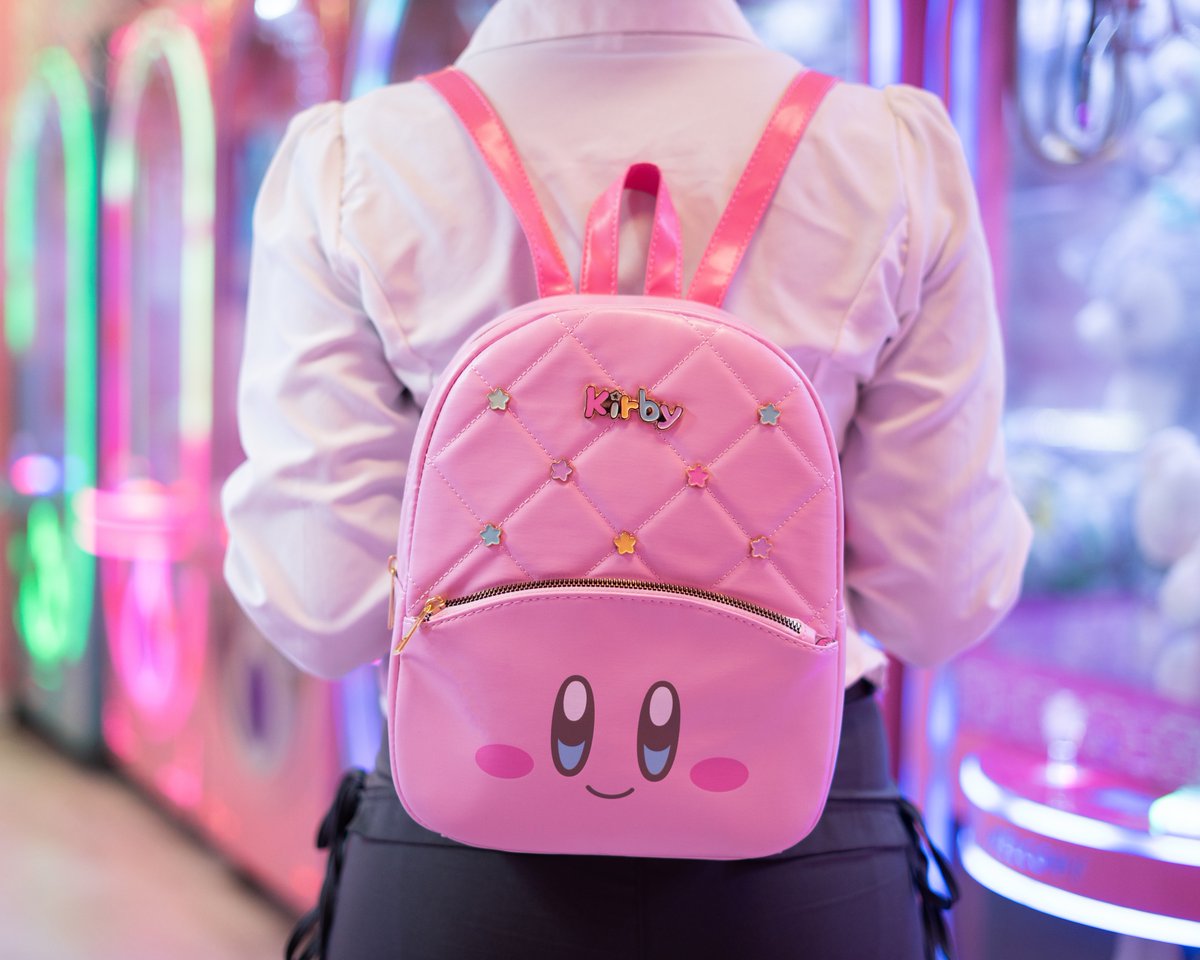 How dreamy is this backpack? 🩷 Kirby Face Backpack is now