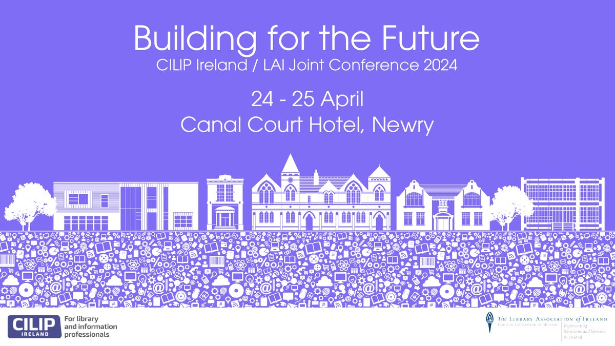 Last chance to apply for a bursary for the @CILIPIreland / @LAIonline Joint Conference. Applications close Thursday 7 March!