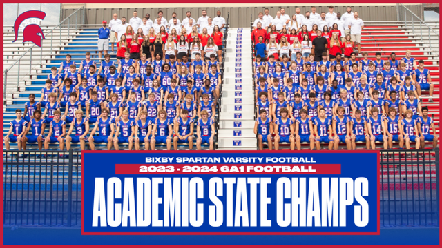 Coach_R_Flowers's tweet photo. ACADEMIC STATE CHAMPS: So your telling me @HomeofSpartans athletics is the place to be AND you can get a great education at @BixbyPS . There is a reason I want my kids in Bixby!! @Bixby_Wrestling @BixbySpartanFB @bixbywbb @BixbySoftball @BixbyBasketball  @BIXBYCHEER &amp; Boys Swim https://t.co/xJ9fL62IGP
