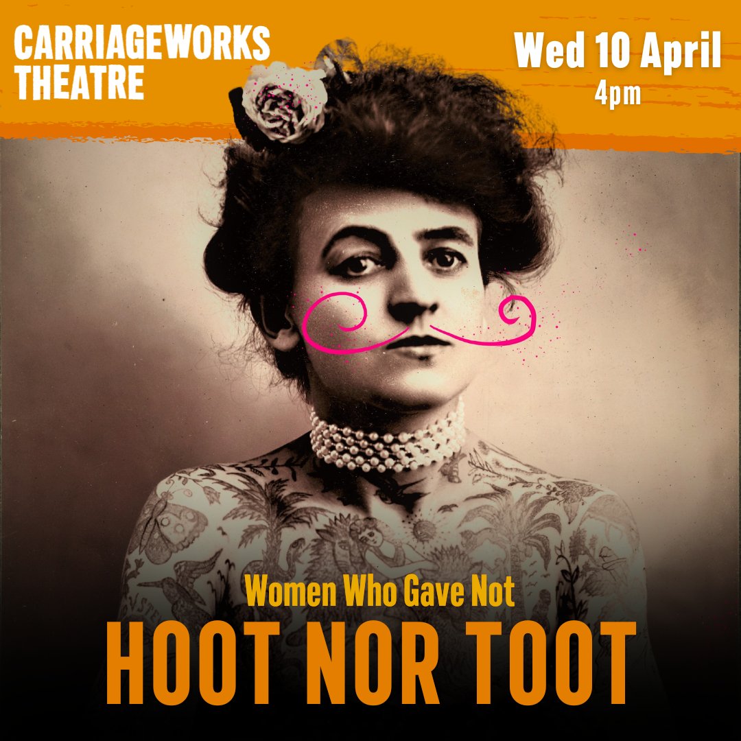 @StoryJam presents, 'Women Who Gave Not Hoot Nor Toot' at the Carriageworks Theatre, prepare yourselves for mythic mayhem, human clap-o-meters, and audience power! 📅 Wed 10 April - 4pm 🎫 bit.ly/49DzSTn @LeedsInspired #WomenWhoGaveNone #StoryTelling #Leeds #Theatre