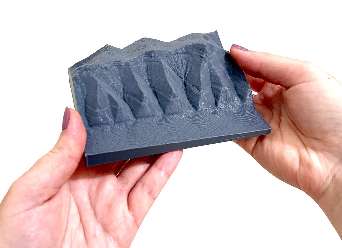 With 3D printing technologies, we can directly hold landscapes and landforms in our hands. Follow along with @OpenTopography's guide and learn how to prepare a digital elevation model (DEM) for 3D printing, plus find pre-made files for 3D printing. ➡️ opentopography.org/learn/3D_print…