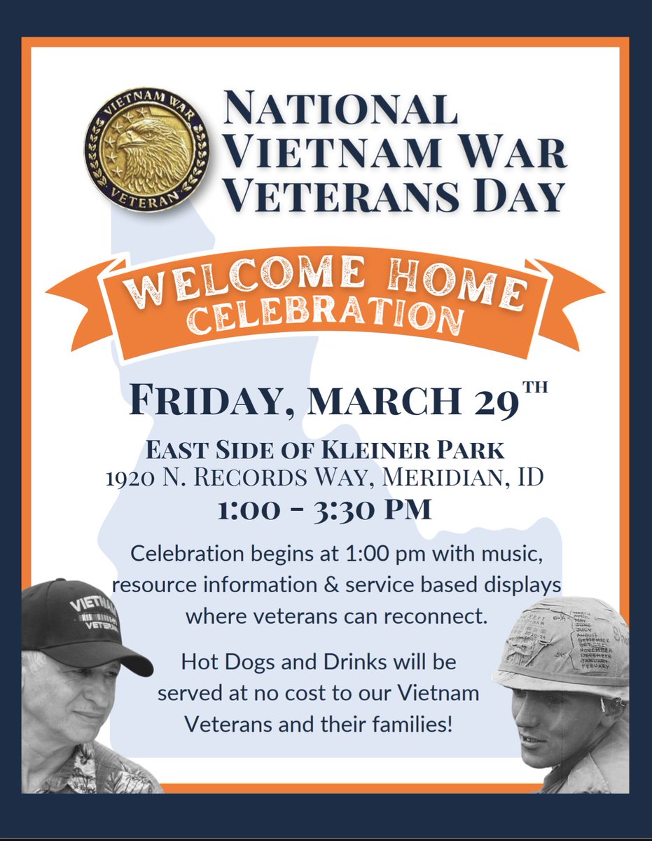 Attention #treasurevalleyidaho #veterans and #VeteranFamilies ! 
🪖
#vietnamvet #vietnamwarhistory #vietnamhistory 
#honorourveterans #idahoveterans