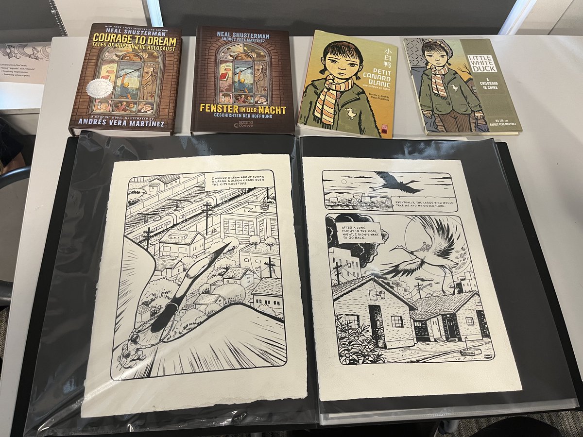 45Flyers's tweet photo. We had so much fun with @andresvera! We were reading graphic novels in lit and making our own comics in writing class. He showed what he does for his job and it is awesome! RH https://t.co/uuqvy2ZoLH