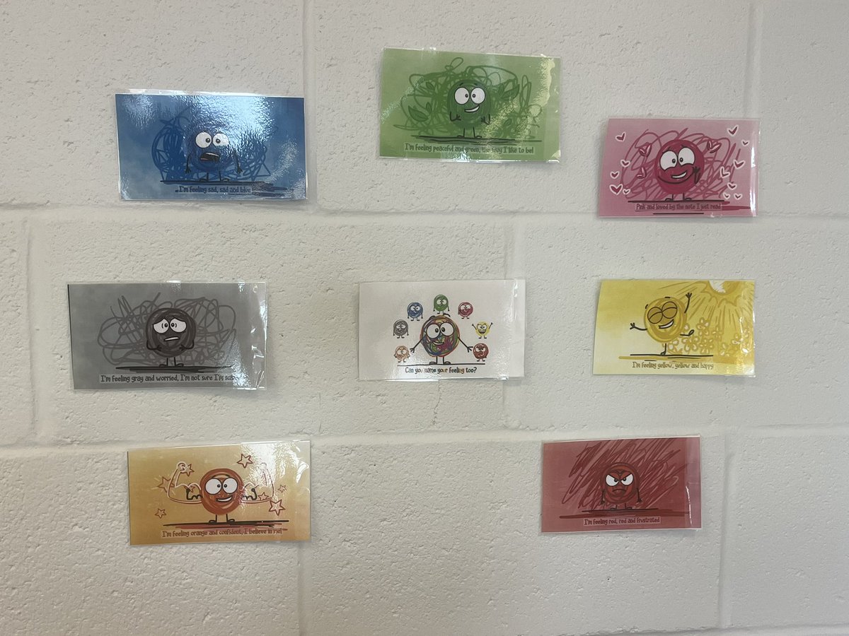 MrsGrantsClass's tweet photo. Sometimes it is hard for us to communicate our emotions. We use the colours to help us determine how we are feeling! I am yellow happy to be with these littles everyday! #scribblespot @AdmiralsAcad_NL π https://t.co/0xStXtJ2lG