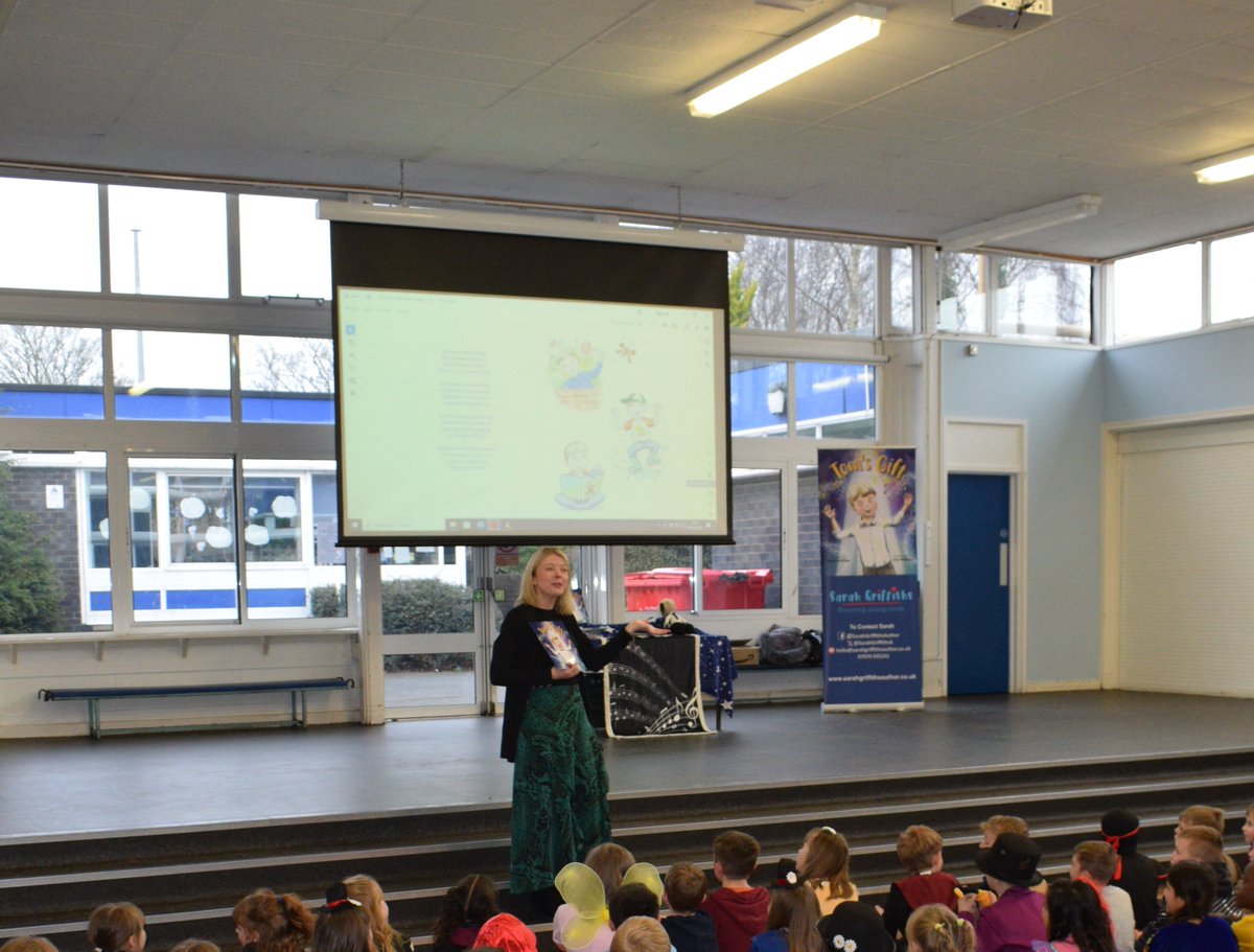 Sarah Griffiths Author (@sarahgriffithsa) on Twitter photo Day 4: World Book Day Tour
I had the pleasure of visiting St Mary's CE First School for the first time!
Next I travelled back to Telford to visit <a href="/CaptWebbSchool/">Captain Webb Primary</a> and shared Tom's Gift with the whole school. It was amazing to share my new book and my 7 year journey as an author! Day 4: World Book Day Tour
I had the pleasure of visiting St Mary's CE First School for the first time!
Next I travelled back to Telford to visit <a href="/CaptWebbSchool/">Captain Webb Primary</a> and shared Tom's Gift with the whole school. It was amazing to share my new book and my 7 year journey as an author!