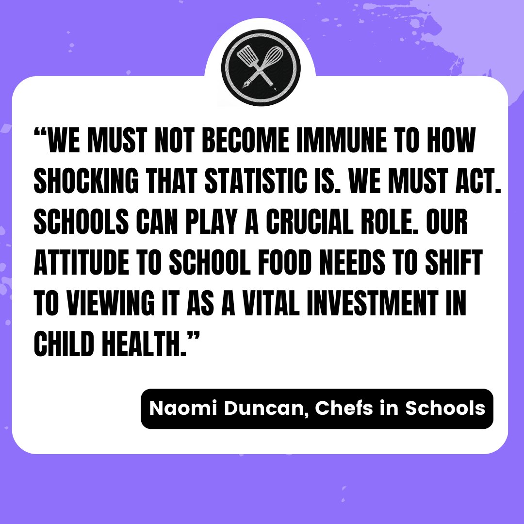 ChefsinSchools (@chefsinschools) on Twitter photo Our Chief Exec <a href="/naomidoesfood/">Naomi Duncan</a> gave evidence to the <a href="/HLFoodObesity/">House of Lords Food, Diet and Obesity Committee</a> committee & started her evidence by asking the panel to think about one statement.
“1 and 3 kids in the poorest areas in this country are leaving primary schools with obesity.” Our Chief Exec <a href="/naomidoesfood/">Naomi Duncan</a> gave evidence to the <a href="/HLFoodObesity/">House of Lords Food, Diet and Obesity Committee</a> committee & started her evidence by asking the panel to think about one statement.
“1 and 3 kids in the poorest areas in this country are leaving primary schools with obesity.”
