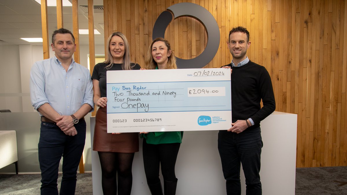 We want to show our appreciation for Ilkley company @OnePay, who fundraised for us over 2023 and raised £2,094 for our vital care. They had many fundraising events, including a garden party and raffles.