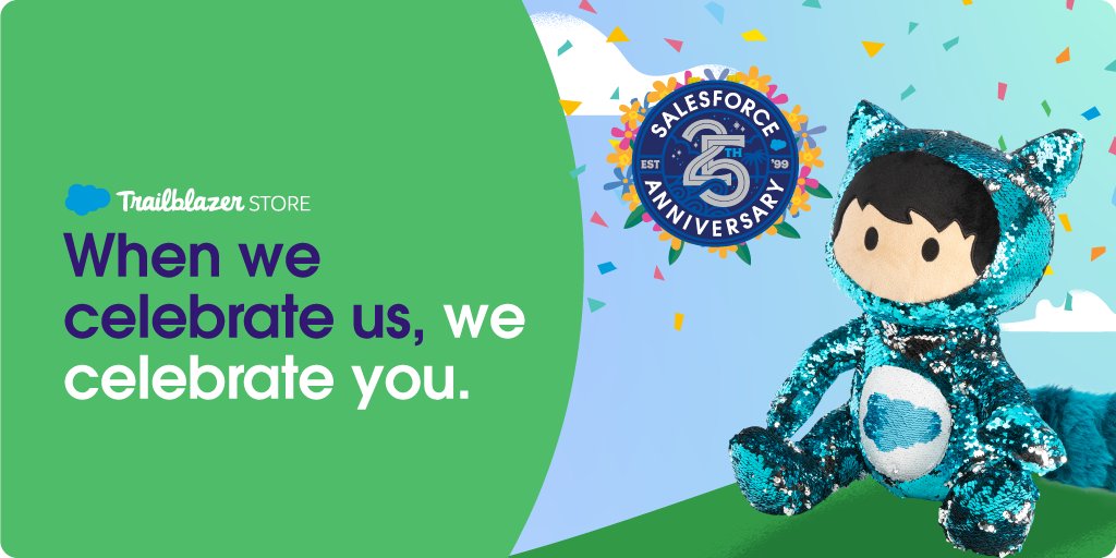 trailhead's tweet photo. Astro has a little more sparkle these days. ✨

You can pick it up online ➡️: https://t.co/kS4Nt5nu0N

📸 Drop a pic with Astro in the thread below. 👇 #Salesforce25 https://t.co/cjH6XCxmHr