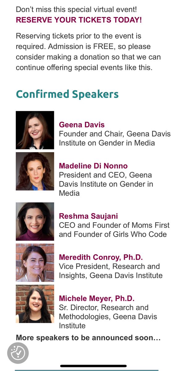 DeSeraeVillafa1's tweet photo. The #DuchessOfSussex & #MomsFirst are announcing the results of a study on television moms with the #GeenaDavis Institute on Gender in Media. Get virtual Tickets to findings on- Rewriting Motherhood: How TV Represents Moms and What We Want to See Next! https://t.co/B6DlFASxTY https://t.co/6KuB8tb8C1