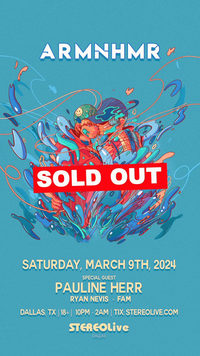 ARMNHMR's tweet photo. we love texas 

houston/dallas this weekend
both shows are sold out https://t.co/Sy7iEkGKBq