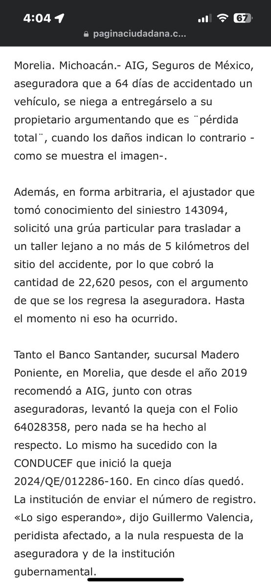 andyvalveg's tweet photo. Aseguradora  #SegurosAIG #rata #fraude https://t.co/AFU3VUkugw