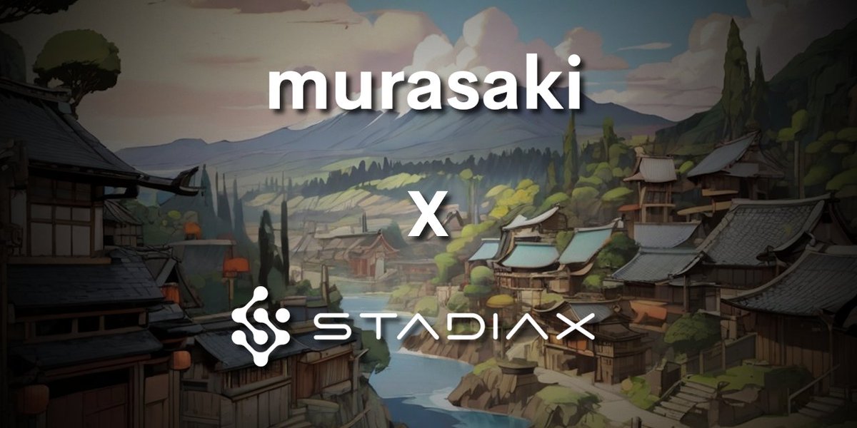 ⚡️ StadiaX and <a href="/MurasakiBV/">Murasaki</a> Forge Strategic Partnership to Pioneer NFT Innovations in Web3 Gaming!

Murasaki is a Hague-based game and media studio operating in blockchain content development. Involved in projects such as the blockchain game <a href="/Cyberstella_/">Cyberstella🔺</a> and the NFT project