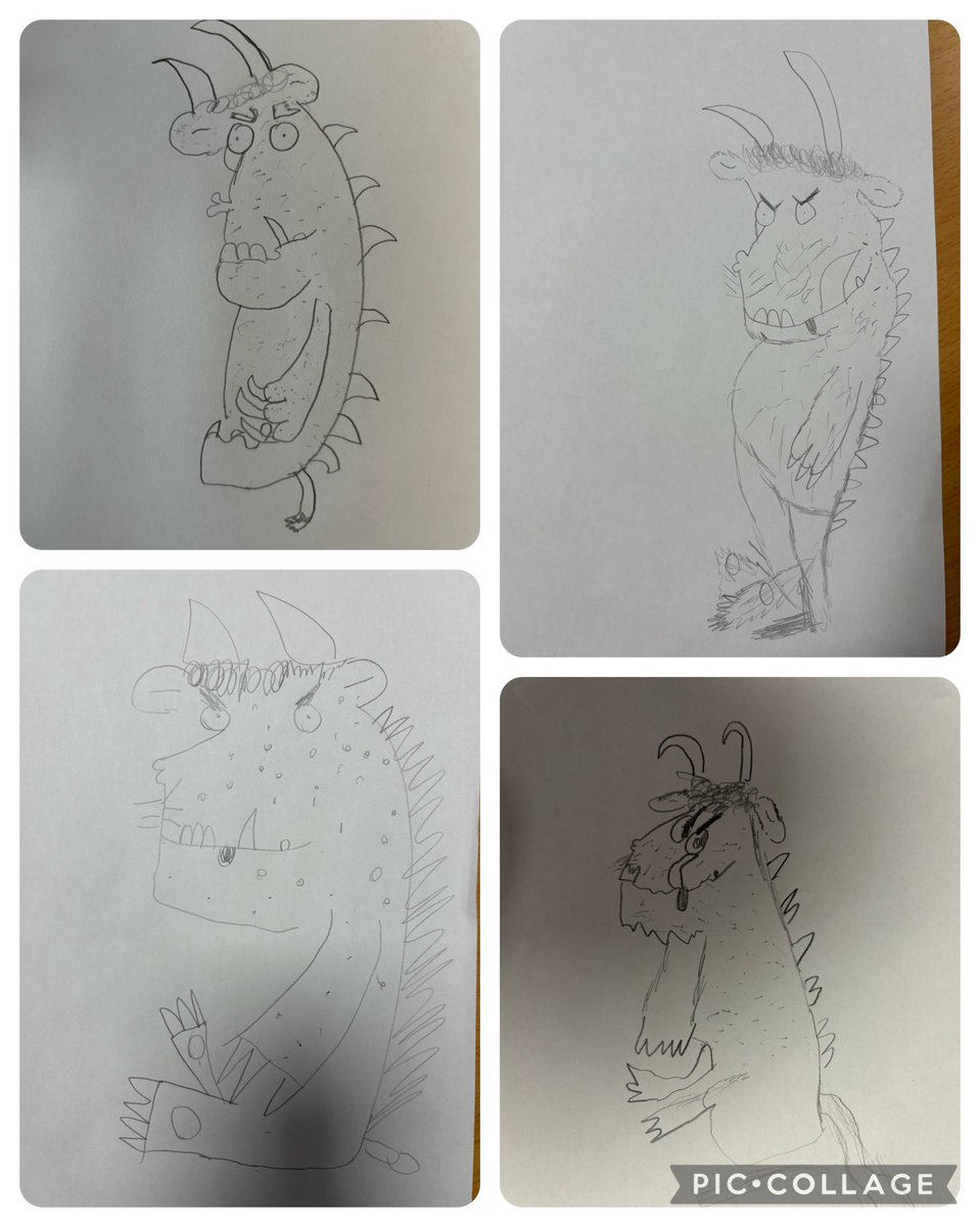 This afternoon the Year 1s have been illustrators. We watched a master class from @axelscheffler and then had a go ourselves. Wow!