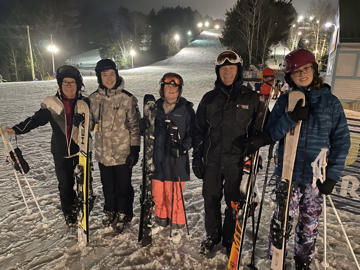 Megan, Drew and, Patrick, join Coach Peter McCormick @skimartock for Alpine Ski practice. @SpecialOCanada