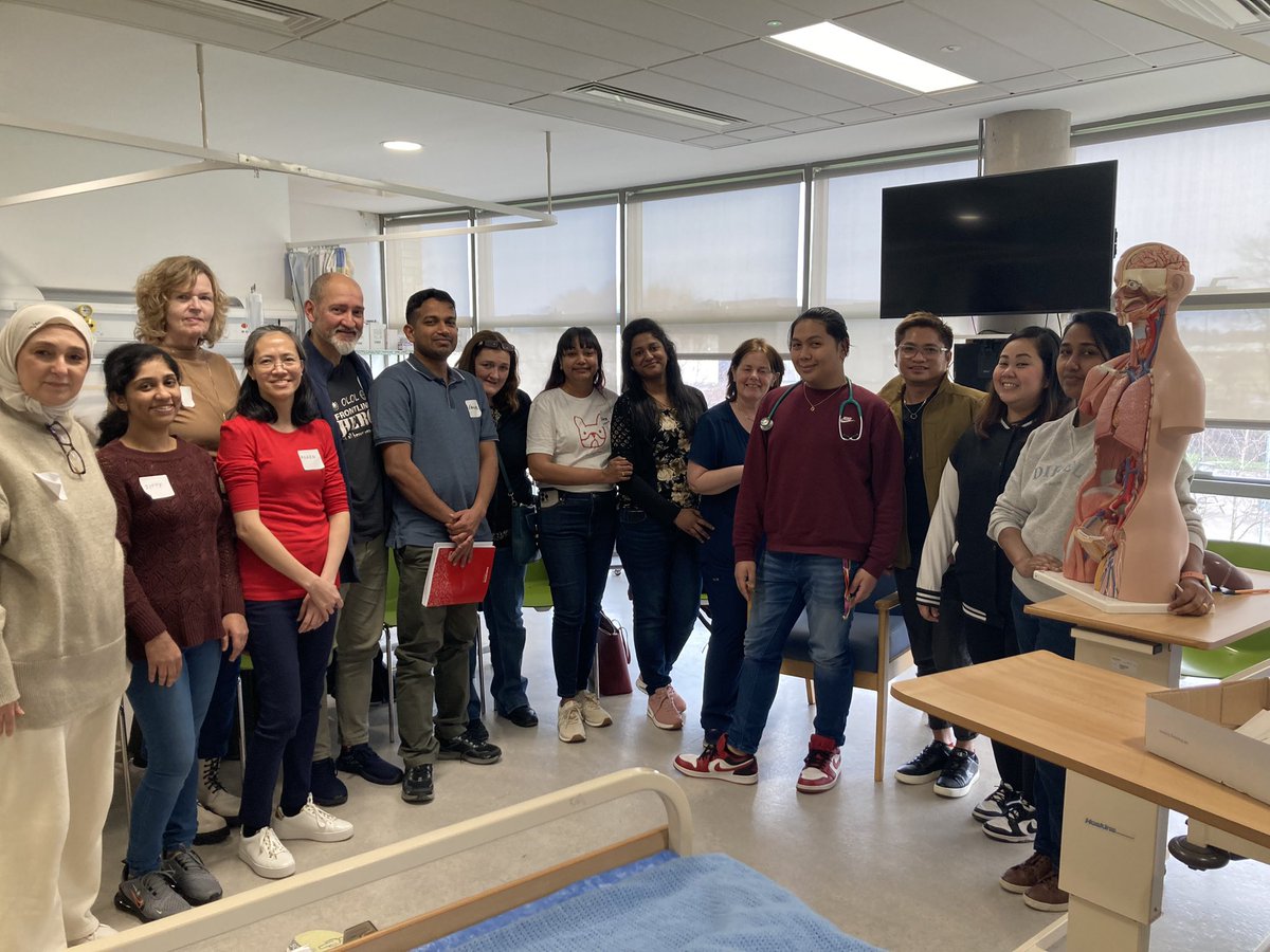Certificate in contemporary approaches to care of the older person, part -time programme. Great to have students in the clinical labs today learning and practising skills for physical assessments specific to older people.
