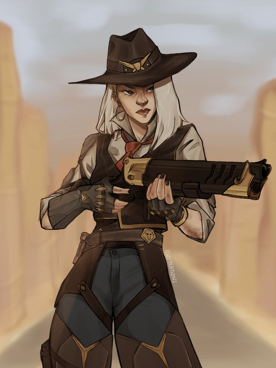 illostrations's tweet image. wanted dead or alive 💰 
#ashe #overwatch