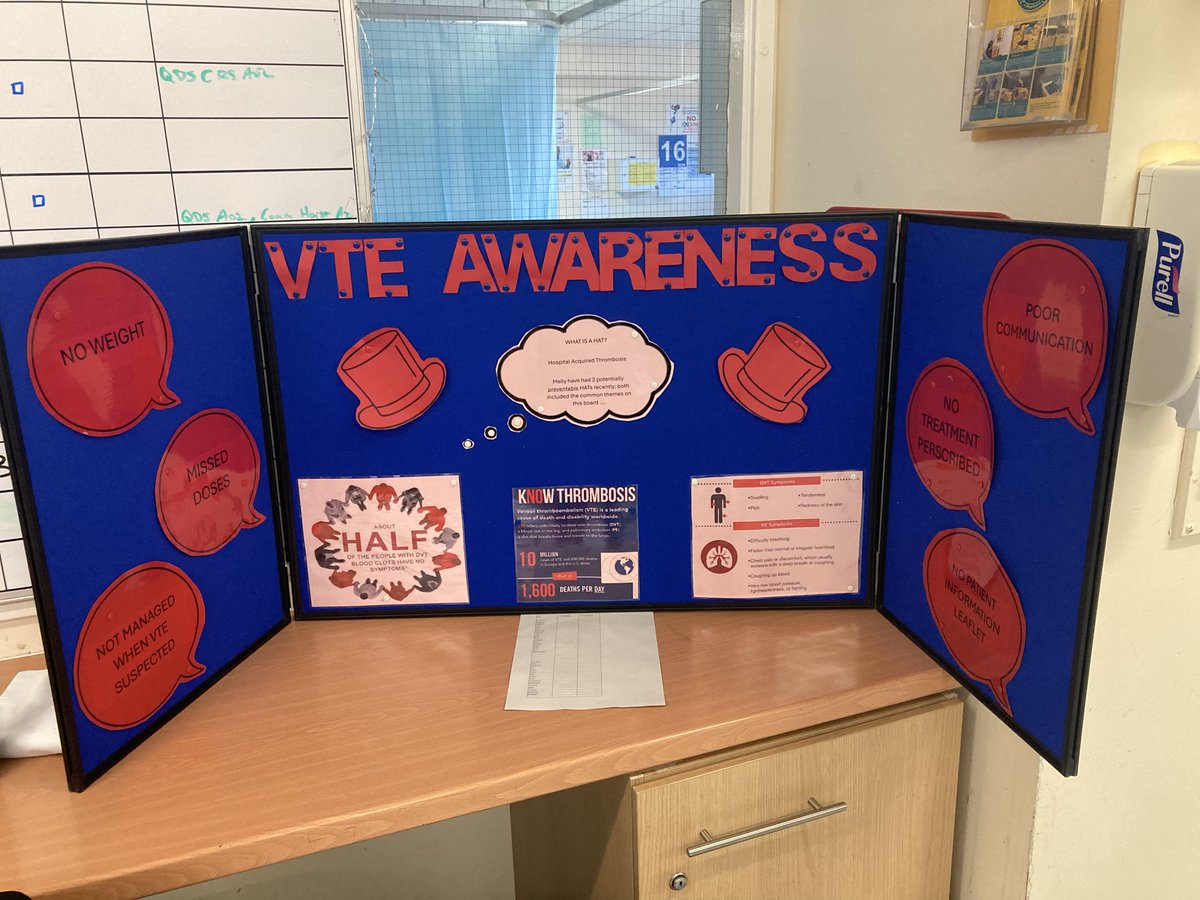 What a great education board on one of our wards this afternoon 🥳
The Ward Sister and Champion attended the Champion Education session this week &amp; have used the common themes from the recent HATs &amp; some of the information in the Champion newsletter to create this display 👏