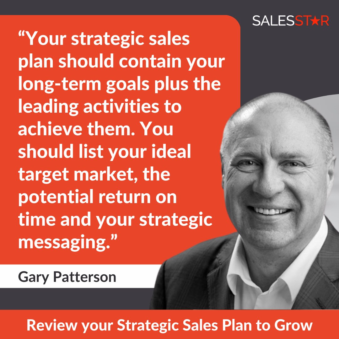 Sales_STAR's tweet image. Let's talk about your Strategic Sales Plan 📝

Gary Patterson highlights some of the key things all successful sales teams should implement within their sales plan to achieve long-term targets.

#salesplan #successfulbusiness #longtermgoals
