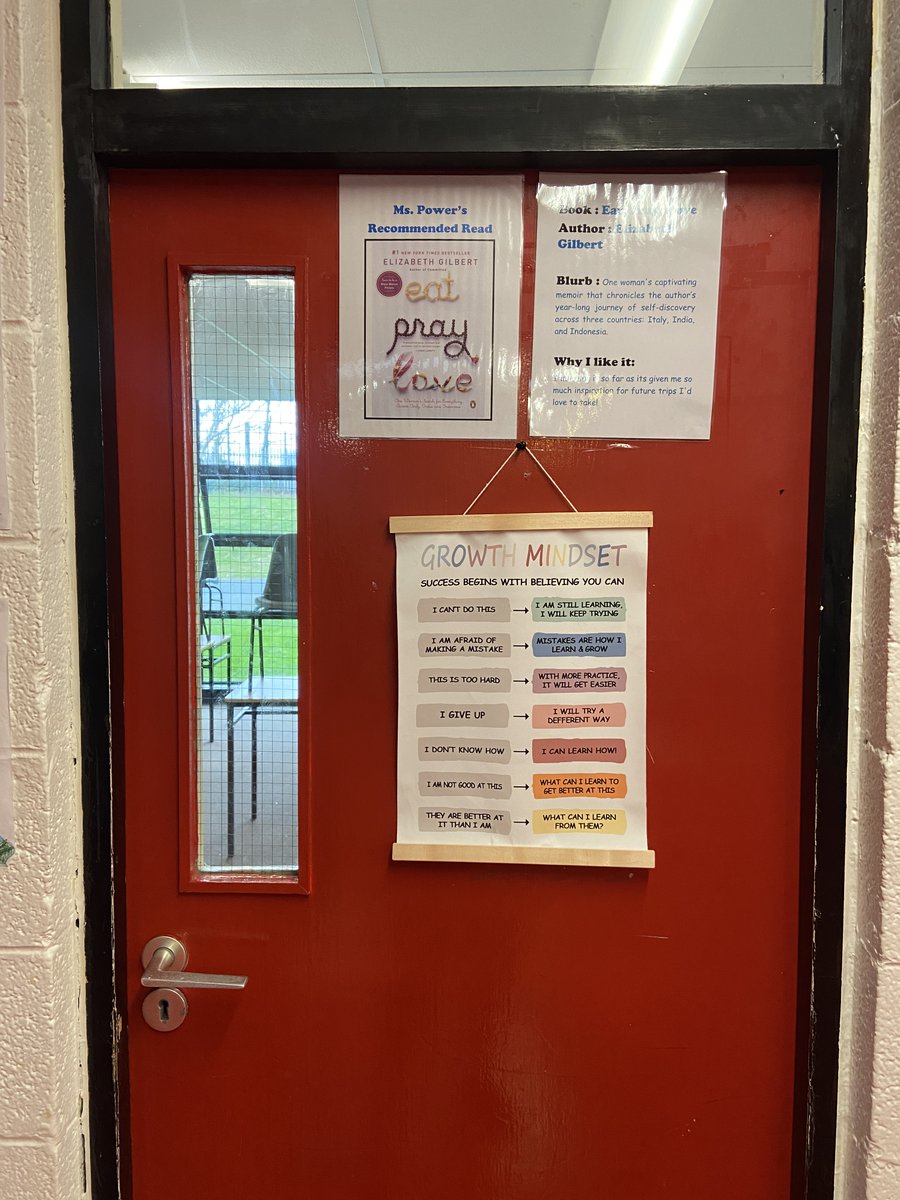 _ShannonPower's tweet photo. Staff were also encouraged to pick up a book for the day from the staffroom, and we also had staff recommendations on teacher's doors. Creating authentic discussions around the love of reading is our goal! 🌟 @OldBawnCS #WorldBookDay https://t.co/iye4OnQ5iK