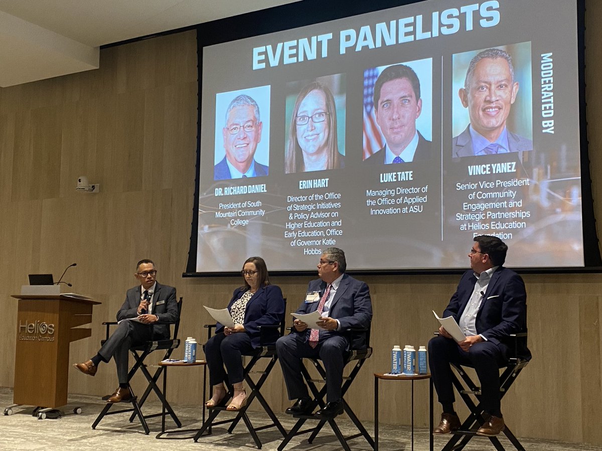 Amazing panel on Education &amp; Workforce put by <a href="/HeliosEdFnd/">Helios Education Foundation</a> and <a href="/ASU/">Arizona State University</a> Helios Decision Center for Educational Excellence 

Our team <a href="/AlientoAZ/">Aliento</a> is proud to engage in this valuable &amp; critical  conversation 📊📚