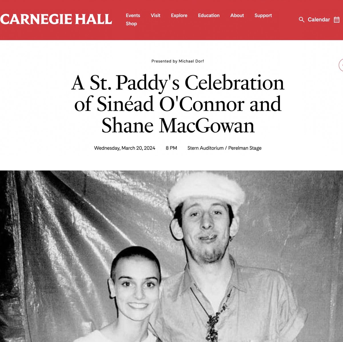 I wish they were here 💚 I’ll be playing bass in the house band on a few tunes - sure Shane would be busting his hole laughing at the thought of me at Carnegie Hall! 💚Also a warm-up gig the night before at City Winery - come and celebrate these beautiful legends with us 💚