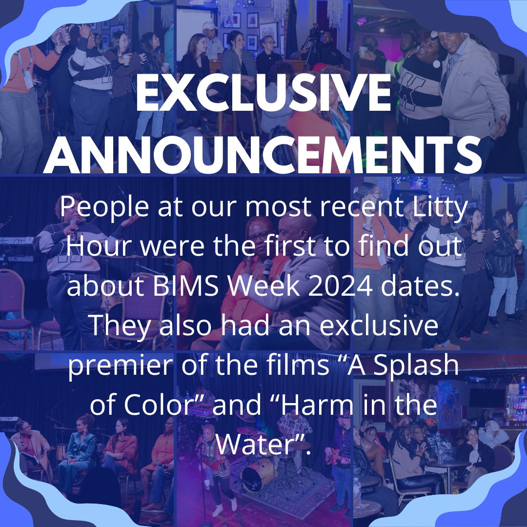 BlackinMarSci's tweet photo. Let's dive into #LittyHour πβ¨ β BIMS Litty Hours are a dynamic blend of networking, cultural vibes, professional growth, insightful panels, and exclusive announcements from BIMS! ππ¬ These events unleash the power of community, education, and empowerment. ππ https://t.co/QWwWD4FXFP