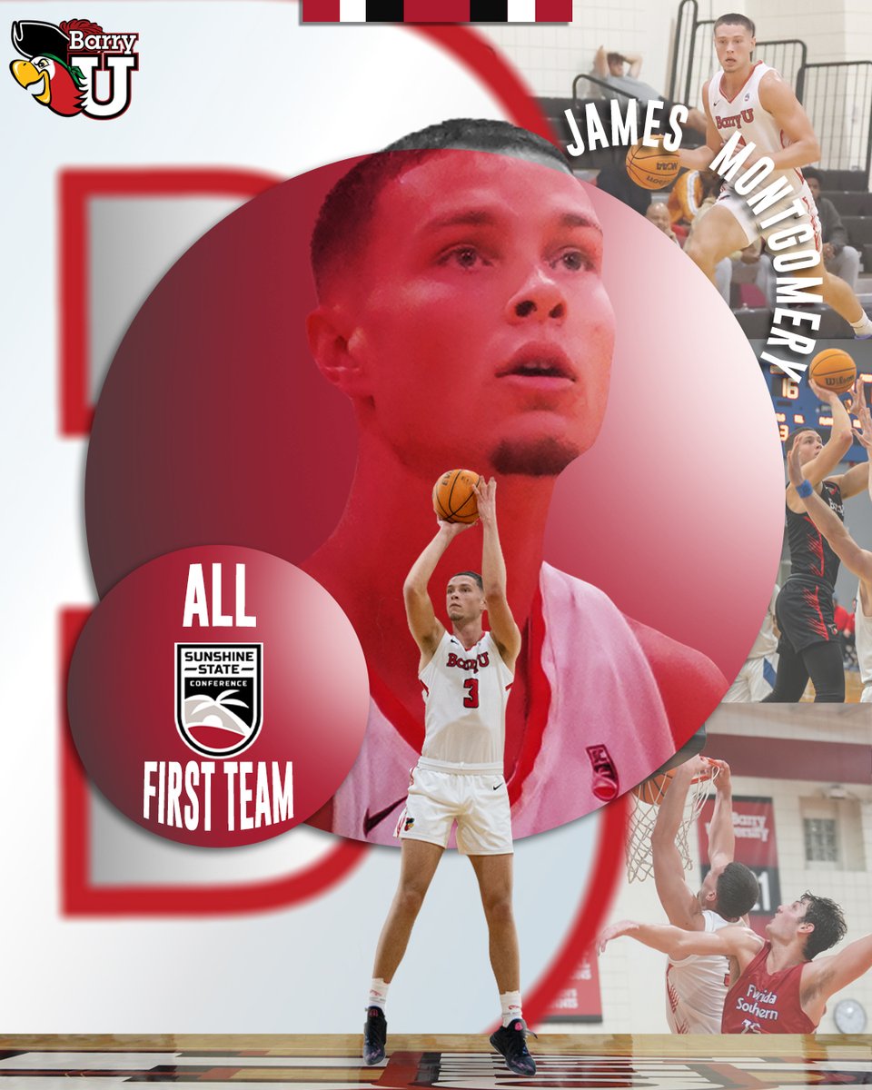 GoBarryBucs's tweet photo. James Montgomery (1st Team) and Nick Anderson (3rd Team) represent @BarryUMBB on All-SSC Teams
#GoBarryBucs https://t.co/4mPXcdreDt