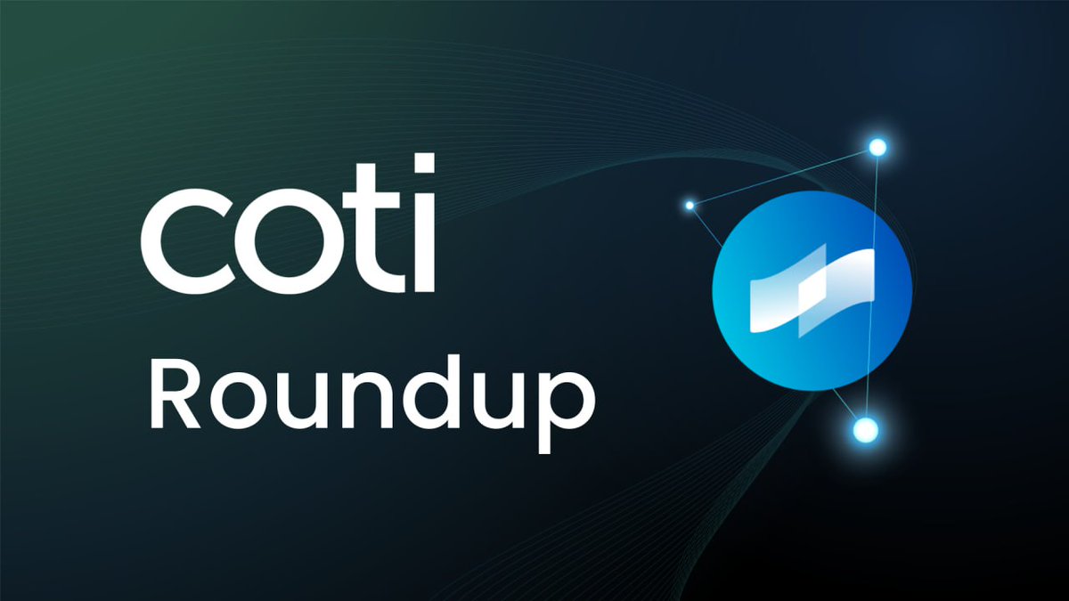 A lot has been happening here at COTI, and we're excited to share a recap of our recent activities. We’ve gathered all of them in this COTI Roundup Blog for you to stay updated on everything that’s happened.

👉medium.com/@cotinetwork/c…

$COTI $gCOTI $DJED $SHEN #COTIV2