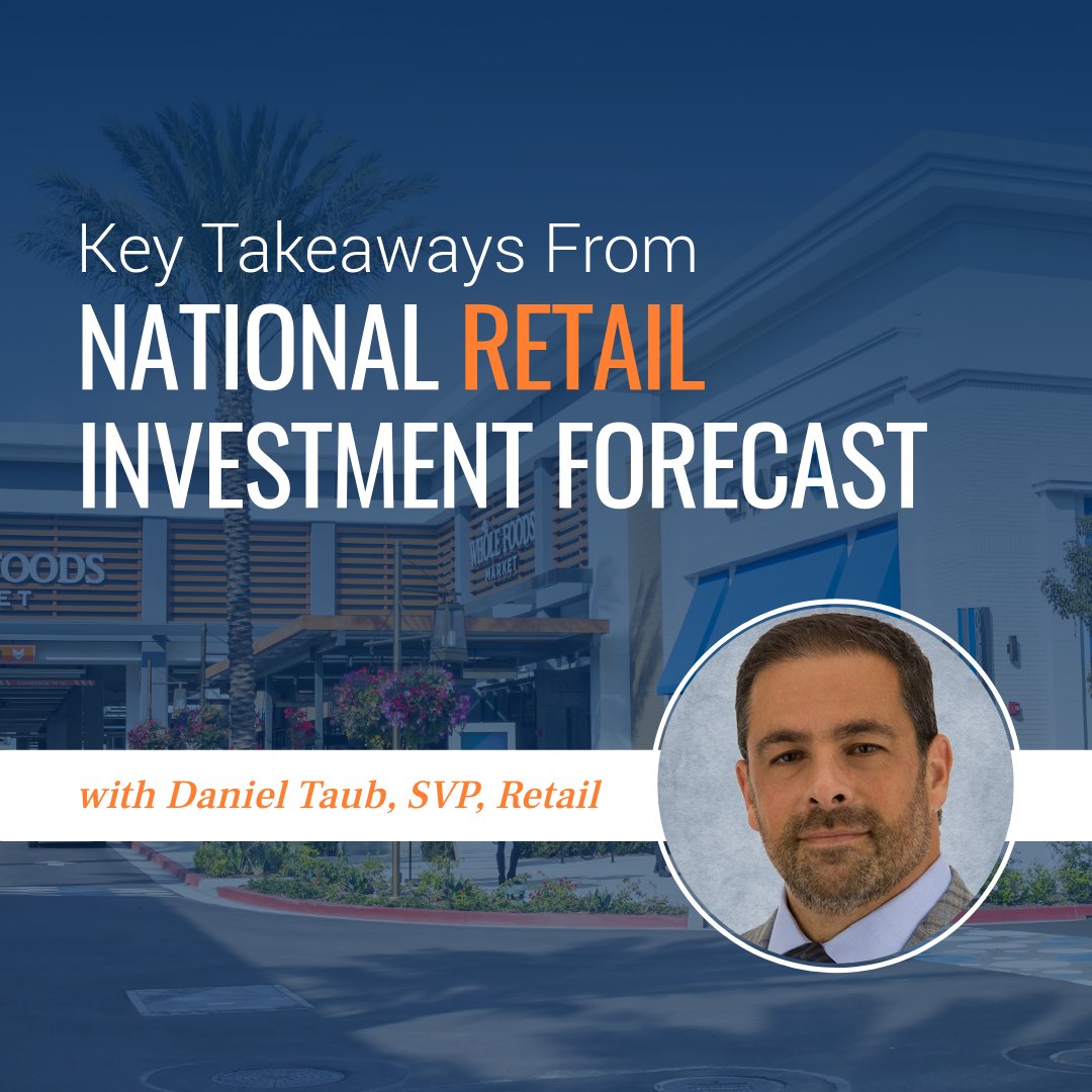 MMREIS's tweet photo. Discover the 2024 retail real estate market with Daniel Taub, Senior Vice President and Director of the Retail Division, as he shares his key takeaways from our National Retail Investment Forecast: https://t.co/IdVTfRBLKF

#retailinvesting #cre #retailrealestate https://t.co/l2plvvtj5C
