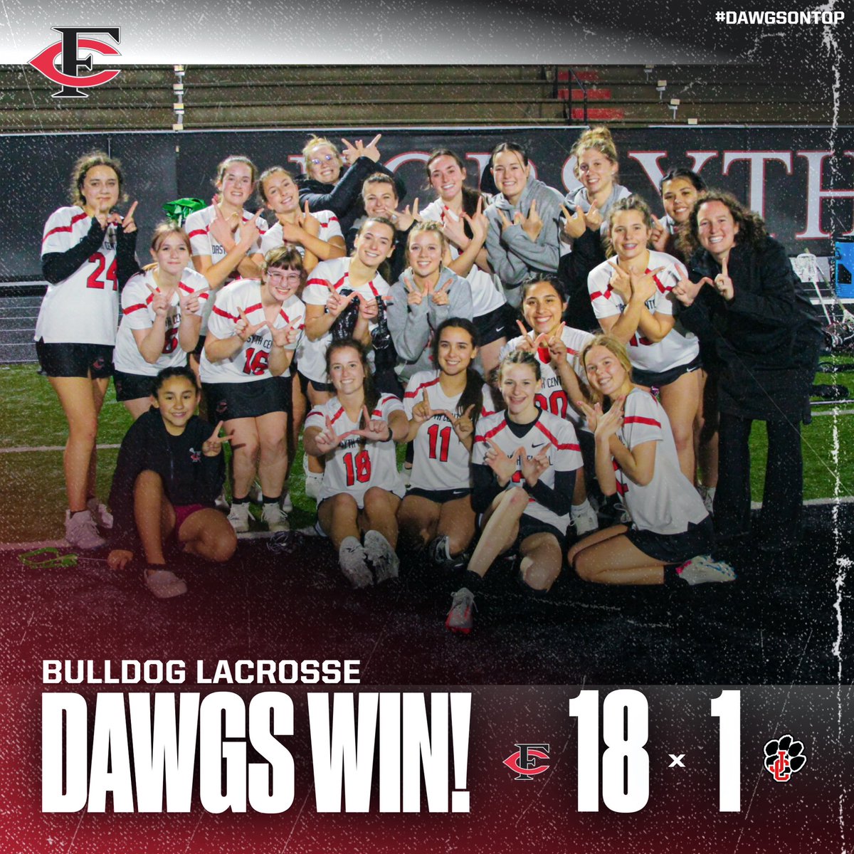 fchs_bulldogs's tweet photo. DAWGS WIN in dominating fashion for Coach Coggin’s FIRST CAREER VICTORY as a head coach! 

Seniors Kylie McTier and Taylor Jackson led the way with a hat trick a piece. Lily Callahan, Maya White, and Jordan VanUum each chipped in 2 goals 🔥 https://t.co/gDL8jwqL3j