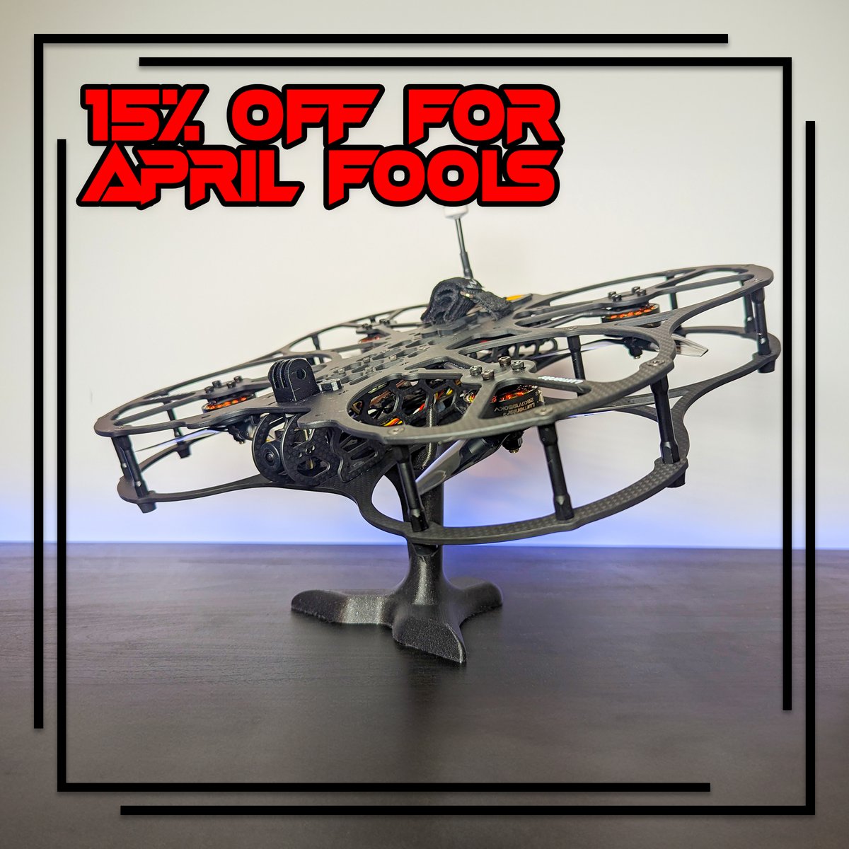 THIS IS NOT AN APRIL FOOLS!
Get 15% off the whole ByteTech Store, (including our unique FPV drone display stands) the first week of April with the discount code, 'APRIL1ST'.

etsy.com/shop/bytetechs…