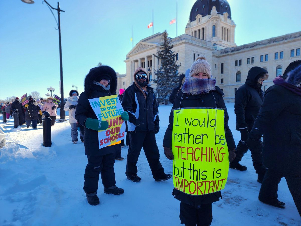 📢 NEWS RELEASE: Government Must Put Commitment in the Contract 

STF won’t return to the bargaining table or pause job action until the government is willing to embed its most recent promises into a new collective agreement #PutItInTheContract

Read more: stf.sk.ca/about-stf/news…