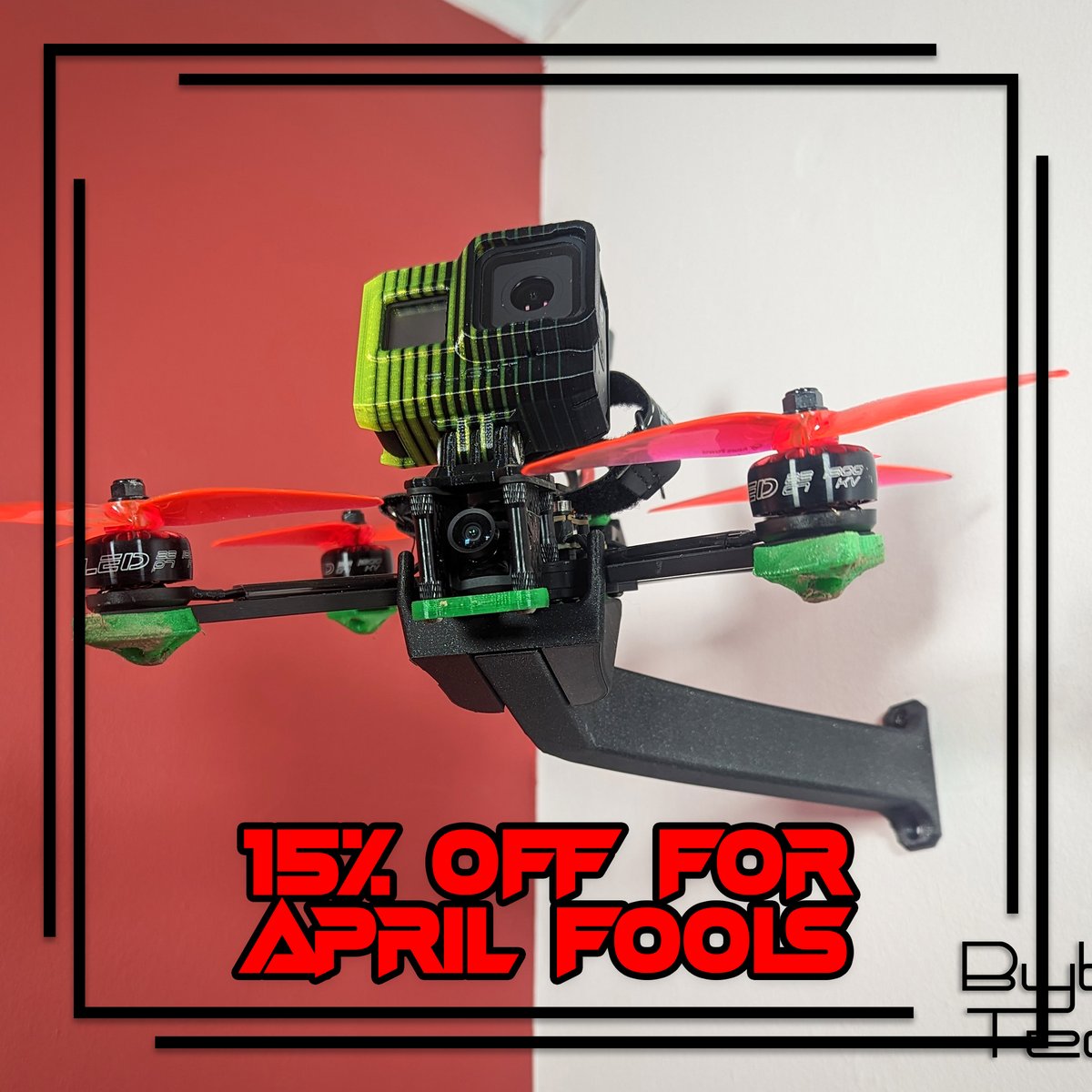 THIS IS NOT AN APRIL FOOLS!
Get 15% off the whole ByteTech Store, (including our unique FPV drone wall mounts) the first week of April with the discount code, 'APRIL1ST'.

etsy.com/shop/bytetechs…