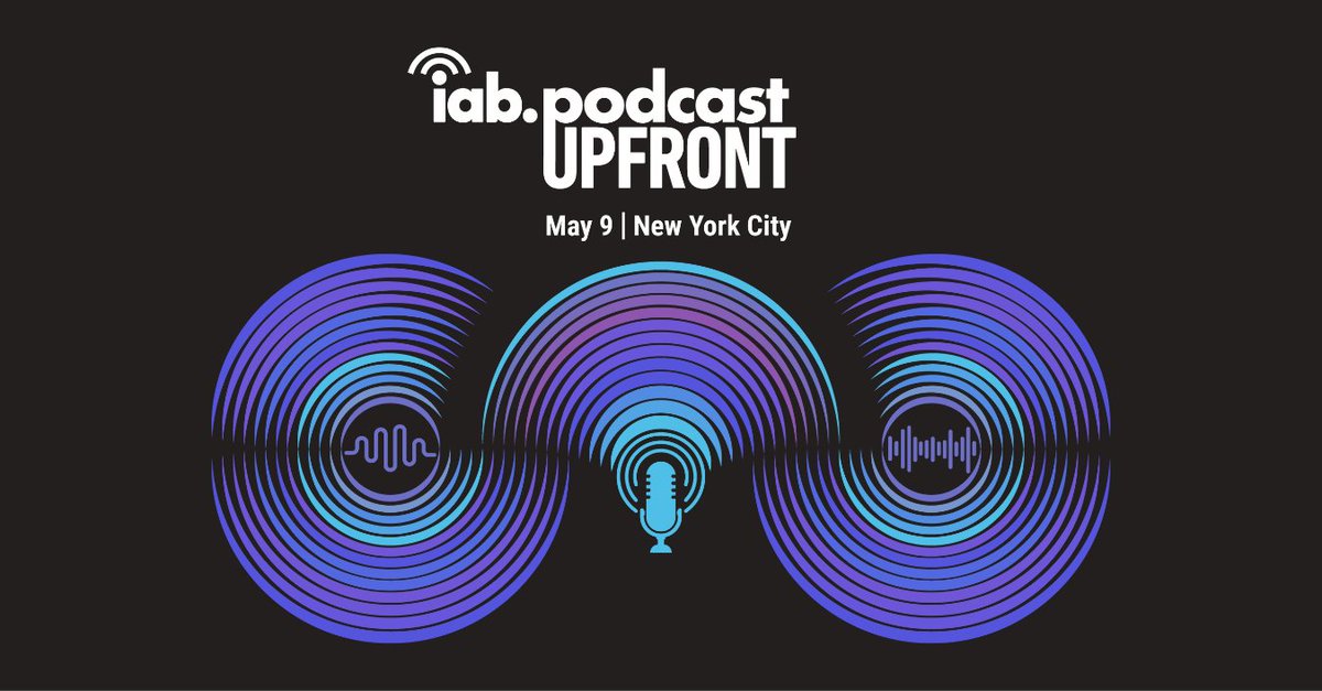iab's tweet image. Registration is open for #IABPodcastUpfront! 🎙 don’t miss this must-attend marketplace event that brings #brands, #agencies, and media buyers to explore #podcasting’s ability to delight audiences &amp;amp; create superior marketing opportunities for advertisers: bit.ly/3TqIp6p