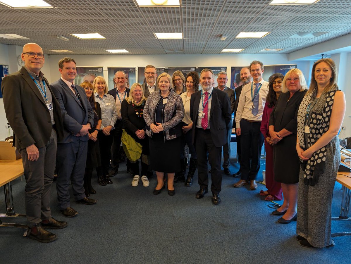 Delighted to welcome @DOckendenLtd to RCHT today to visit our maternity team and @KernowMNVP representatives, and to join us at our public board meeting.