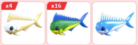 🎣 GIVEAWAY 🎣

Giving away a Mahi Mahi Bundle to a lucky person 🍀

The Bundle conteins:
16× Mahi Mahi
4×Gold Mahi Mahi
1× Diamond Mahi Mahi

Rules:
Follow me and <a href="/Missmellowplayz/">Missymellow_playz 🎀</a> 🥰
Retweet and like ❤️

Ending this Sunday! 🕒

#adoptmegiveaway #adoptmegiveaways #adoptmegws