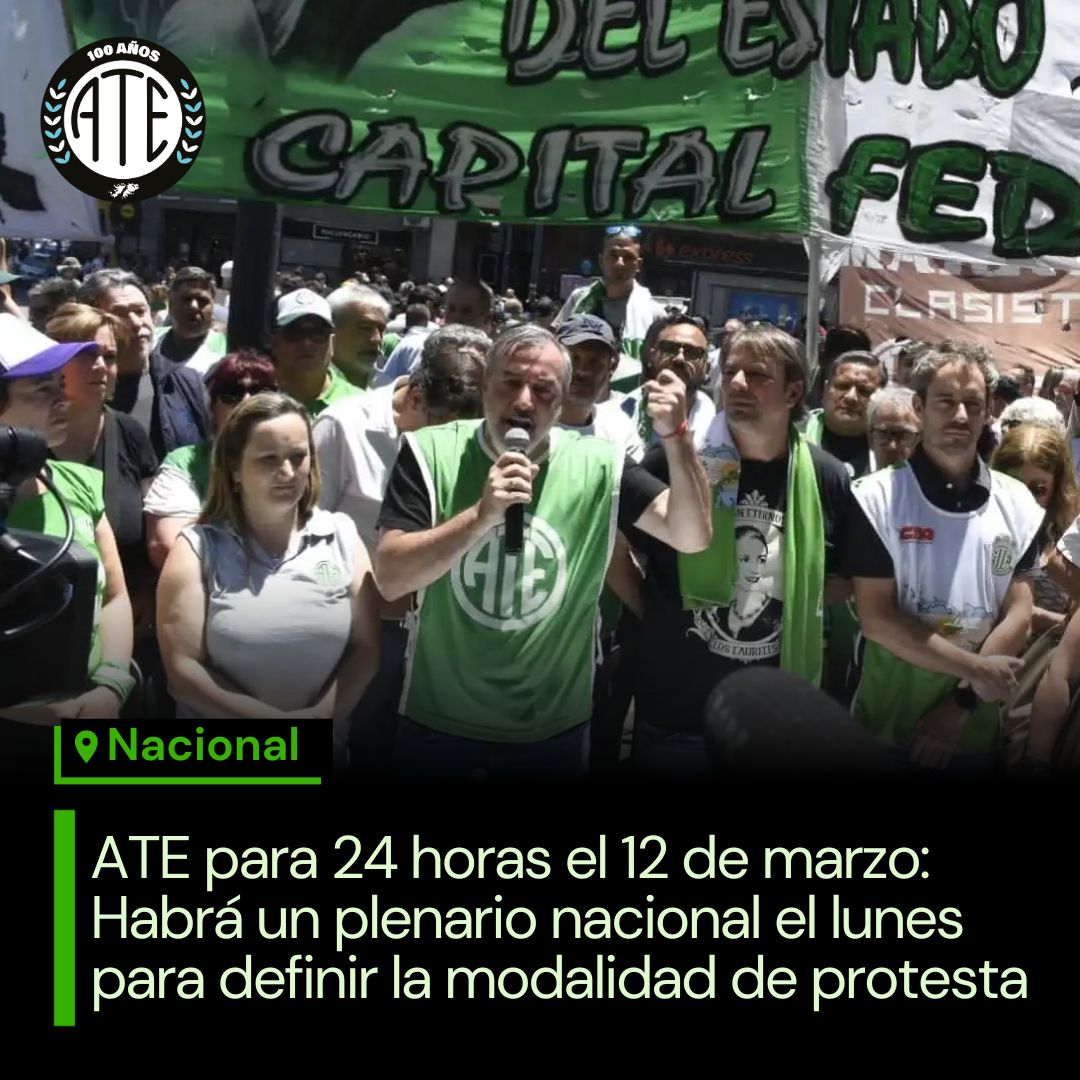 Prensa ATE Nacional tweet media