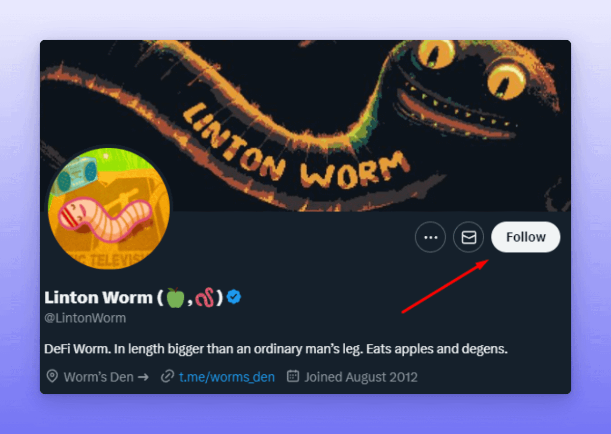 Danny_Crypton's tweet photo. ➠ Before we begin, make sure to bookmark this topic.👆

➠ Done bookmarking? Now, follow to @LintonWorm because he helped me create a video guide for you. https://t.co/HN5HL36RIl