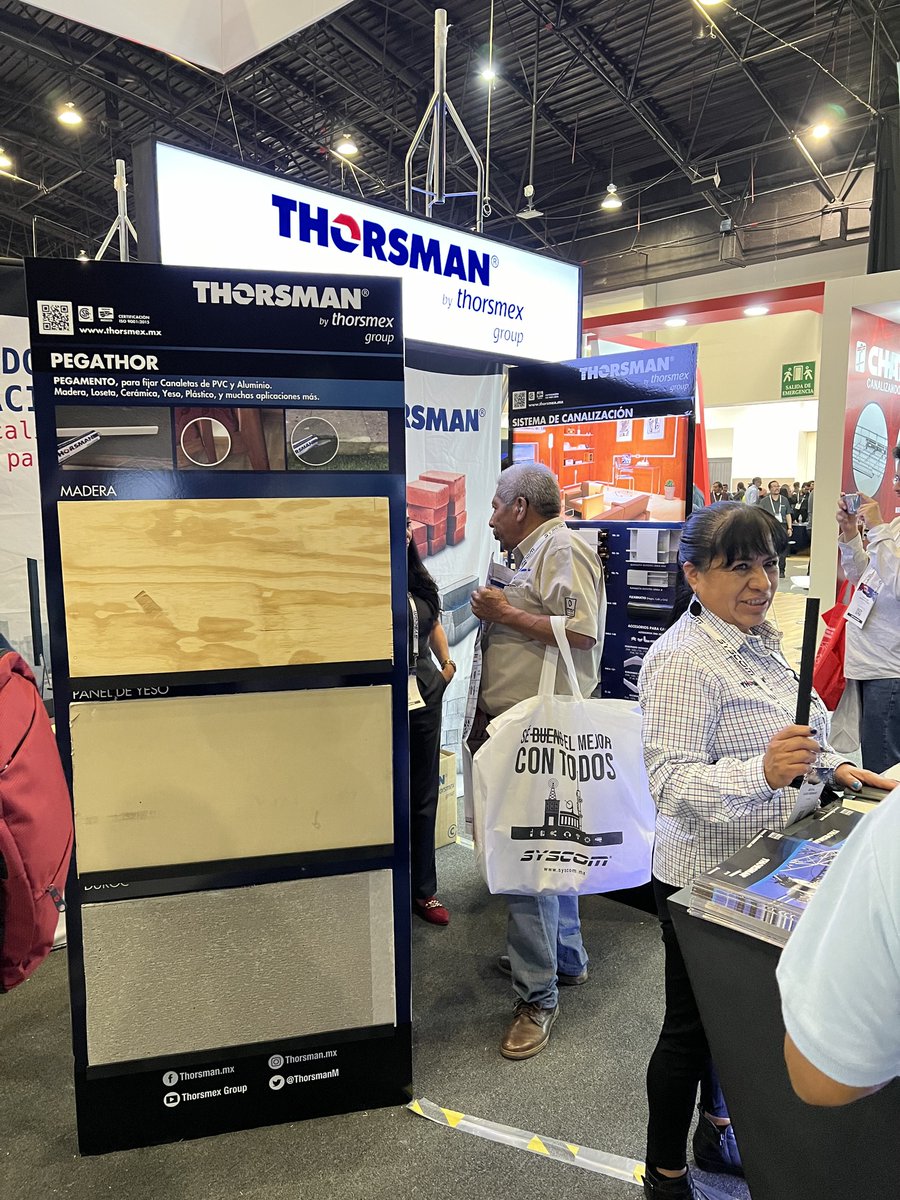 ThorsmanM's tweet photo. Thorsman en el primer día de #syscomexpo2024

#thorsman #SYSCOM #wtcmexico #CDMX #expos2024 #telecomunicaciones #materialelectrico #conectividad #canalizacion #Fijacion https://t.co/iUMX9GnwMT