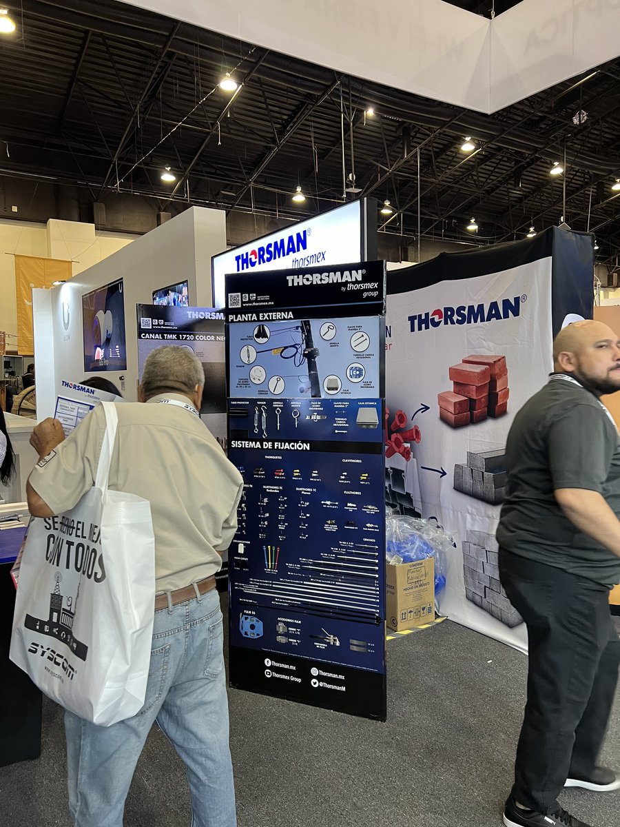 ThorsmanM's tweet photo. Thorsman en el primer día de #syscomexpo2024

#thorsman #SYSCOM #wtcmexico #CDMX #expos2024 #telecomunicaciones #materialelectrico #conectividad #canalizacion #Fijacion https://t.co/iUMX9GnwMT